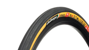 Tan wall version of the Challenge Strada handmade Tubeless Ready tyre