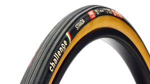 Tan Wall version of the Challenge Strada Pro tubular tyre.