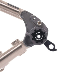 Dropouts on the Kinesis GTD titanium road frame.