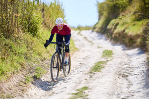 Tripster AT black frame being ridden in Ashdown Forest.