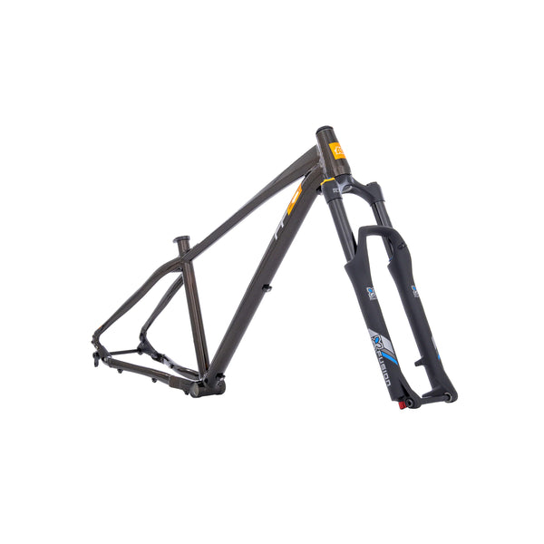 Kinesis FF29 Aluminium Mountain Bike Frameset Black Bronze on a white background