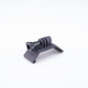 A black GoPro mount designed for the Kinesis Fend Off Shorty mudguard.