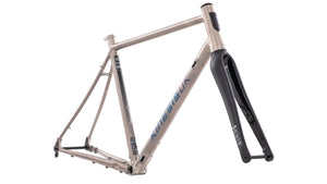 Kinesis GTD titanium road frameset on a plain background.