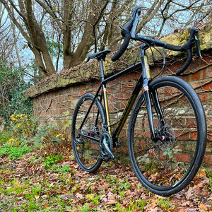 Kinesis R2 Complete Bike Seat tube lent against a wall