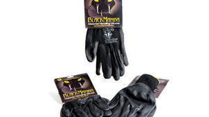 Black mamba dipped mechanics gloves with packaging 
