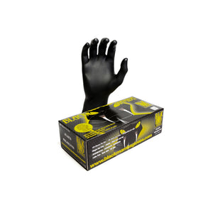 Black Mamba glove and box packaging on a white background banner