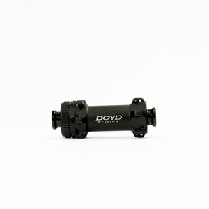 Boyd Cycling 36mm road wheel grade 54 front hub on a white background