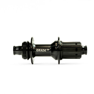 Boyd Cycling 44mm Carbon Road Wheel Grade 36 rear wheel hub on a white background
