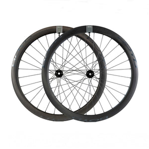 Boyd Cycling 44mm Carbon Road Wheel set side view on a white background