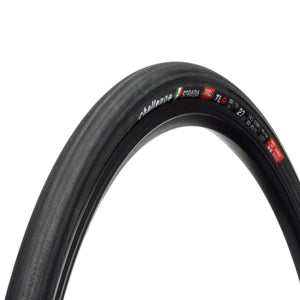 The Challenge Strada Handmade Tubeless Ready tyre in 27c, black.