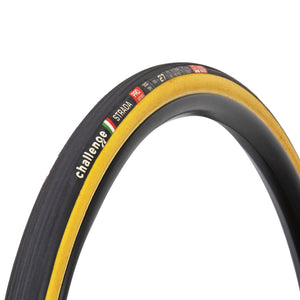 Tan wall version of the 27c Challenge Strada Pro Tubular road tyre