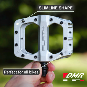 DMR Flat 4 pedal on a bike annotated image