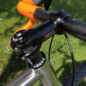 David's ATR bike build close up of stem and bars