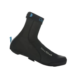 Lightweight fleece Black shoe cover with 'DexShell' branding on a white background