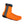 Dexshell water-resistant Orange shoe covers with black and grey accents 