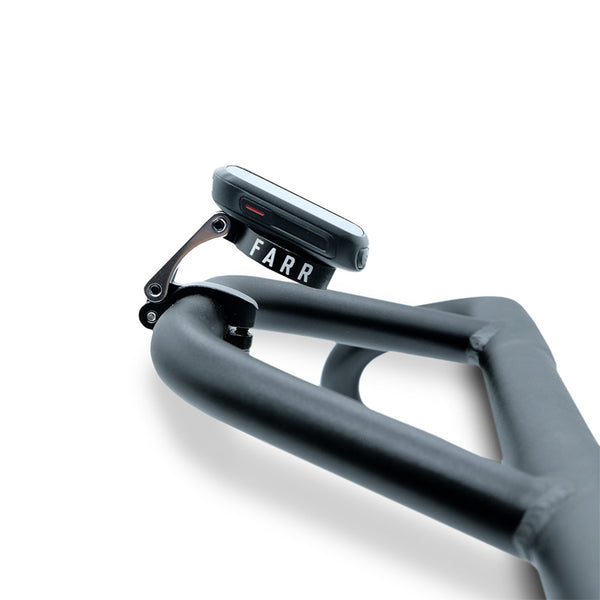 FARR GPS Mount with 22.2mm diameter side on view on handlebars.
