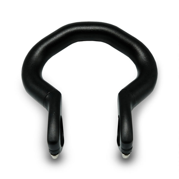 Rear view of the FARR aero bolt on alloy extension handlebars
