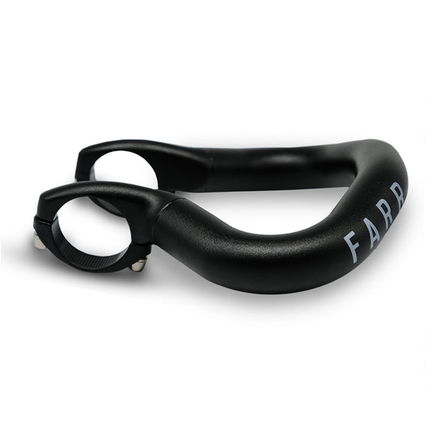 Side view of the FARR aero bolt on alloy extension handlebars