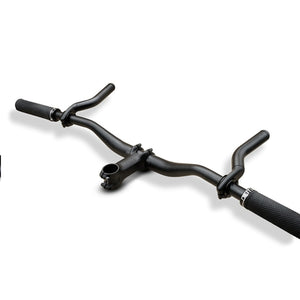 A set of FARR medium aero bolt on extender bars on a MTB handlebars.