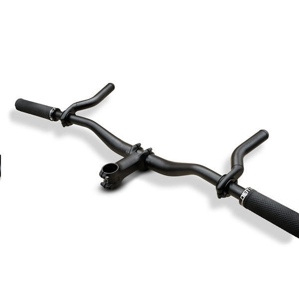 A set of FARR medium aero bolt on extender bars on a MTB handlebars.