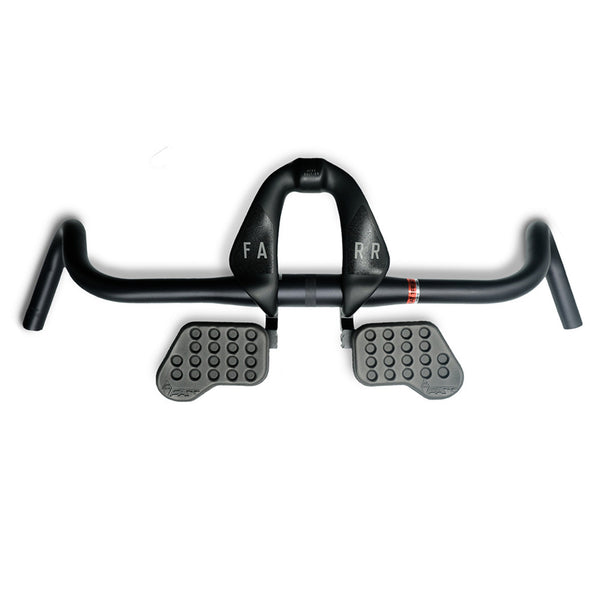 FARR Arm Rest top top view on a set of handlebars