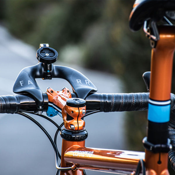 FARR GPS mount on carbon aero bolt on handlebar extensions