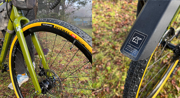 Fran's G2 tyres and Fend Off Shorty for story