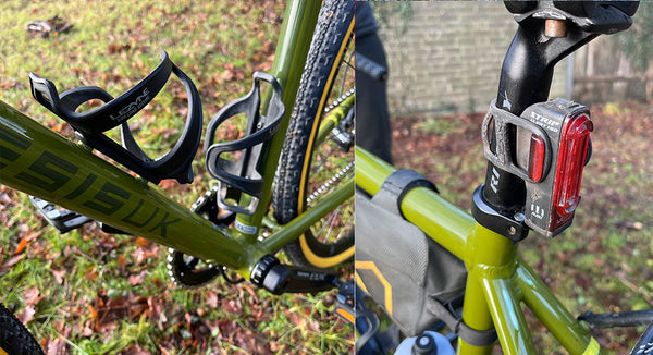 Fran's G2 bottle cages and Lezyne rear light for story