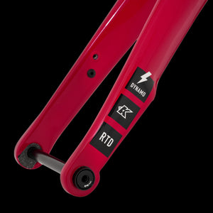 Kinesis RTD - New Super Plastic Formed 6069 Aluminium Road Bike Frameset, Pepper Red and Dynamo Routed Fork