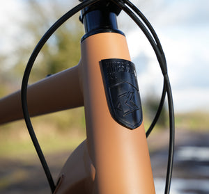 Kinesis Tripster AT bike build head badge shot