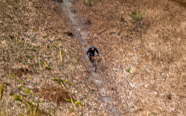 Kinesis FF29 ridden downhill in the woods