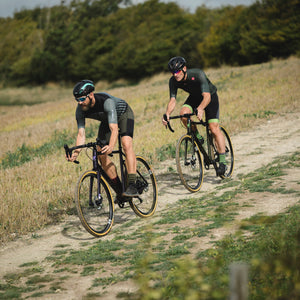 Kinesis Custom GX Race Bike Moss Metallic and Dark Plum Action Photograph