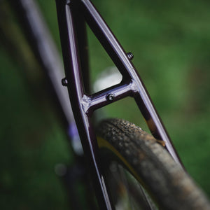 Kinesis Custom GX Race Bike Dark Plum Action Photograph