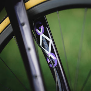 Kinesis Custom GX Race Bike Dark Plum Action Photograph