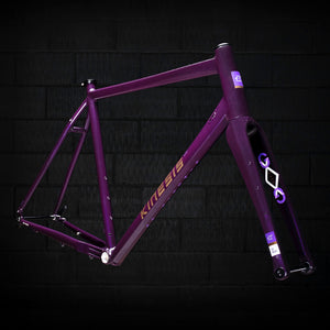 Kinesis GX Frame in purple taken in a warehouse
