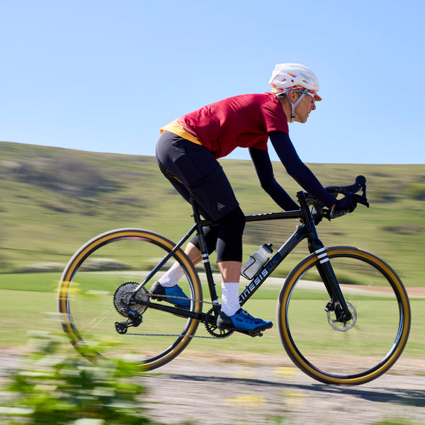 Tripster AT Plus being ridden at the foot of the South Downs.