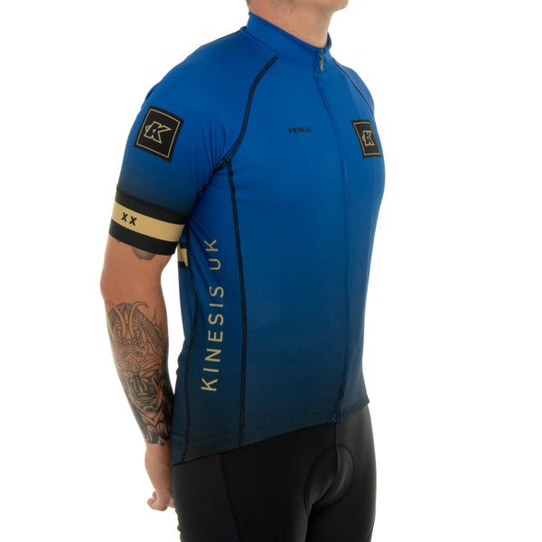 Kinesis UK branded jersey with a 20 years anniversary logo.