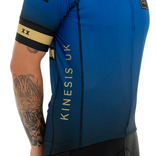 Kinesis UK branded jersey with a 20 years anniversary logo.