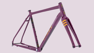 Kinesis Tripster AT Adventure Frameset with Columbus Futura Cross+ Carbon fork - Dark  Plum