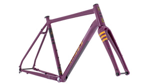 Kinesis Tripster AT Adventure Frameset with Columbus Futura Cross+ Carbon fork - Dark Plum