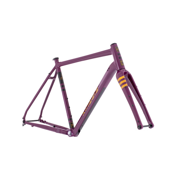 Kinesis Tripster AT Adventure Frameset with Columbus Futura Cross+ Carbon fork - Dark Plum