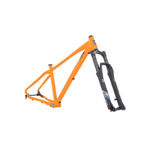 Kinesis FF29 Aluminium Mountain Bike Frameset Orange on a white background