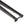 Close-up of a black carbon fork with the brand name RANGE+ printed in white, shown on a plain white background.