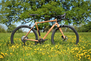 Kinesis Tripster AT in a buttercup field 