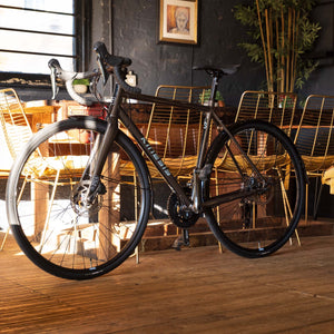 Kinesis 4S Shimano Tiagra road bike shot on location in the Forge Cafe, Ringmer.