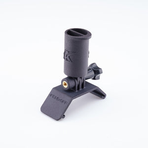 Fend off GoPro mount with a light pillar attached not on a bike.