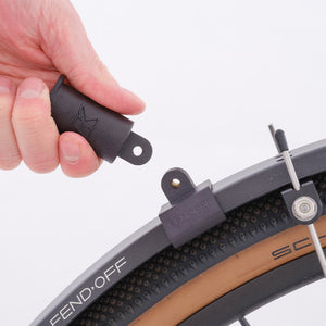 Fitting a Fend Off light pillar mount on a bike.