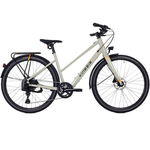 Electric bike ex-display: XSMALL Lyfe Stepthrough Ebike, beige, Kinesis UK