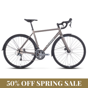 Kinesis 4S Tiagra Road Bike with half price banner