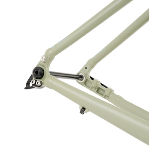 Kinesis AT Frameset in Matcha rear axle drivetrain side